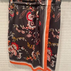 Loft - Satin knee length skirt